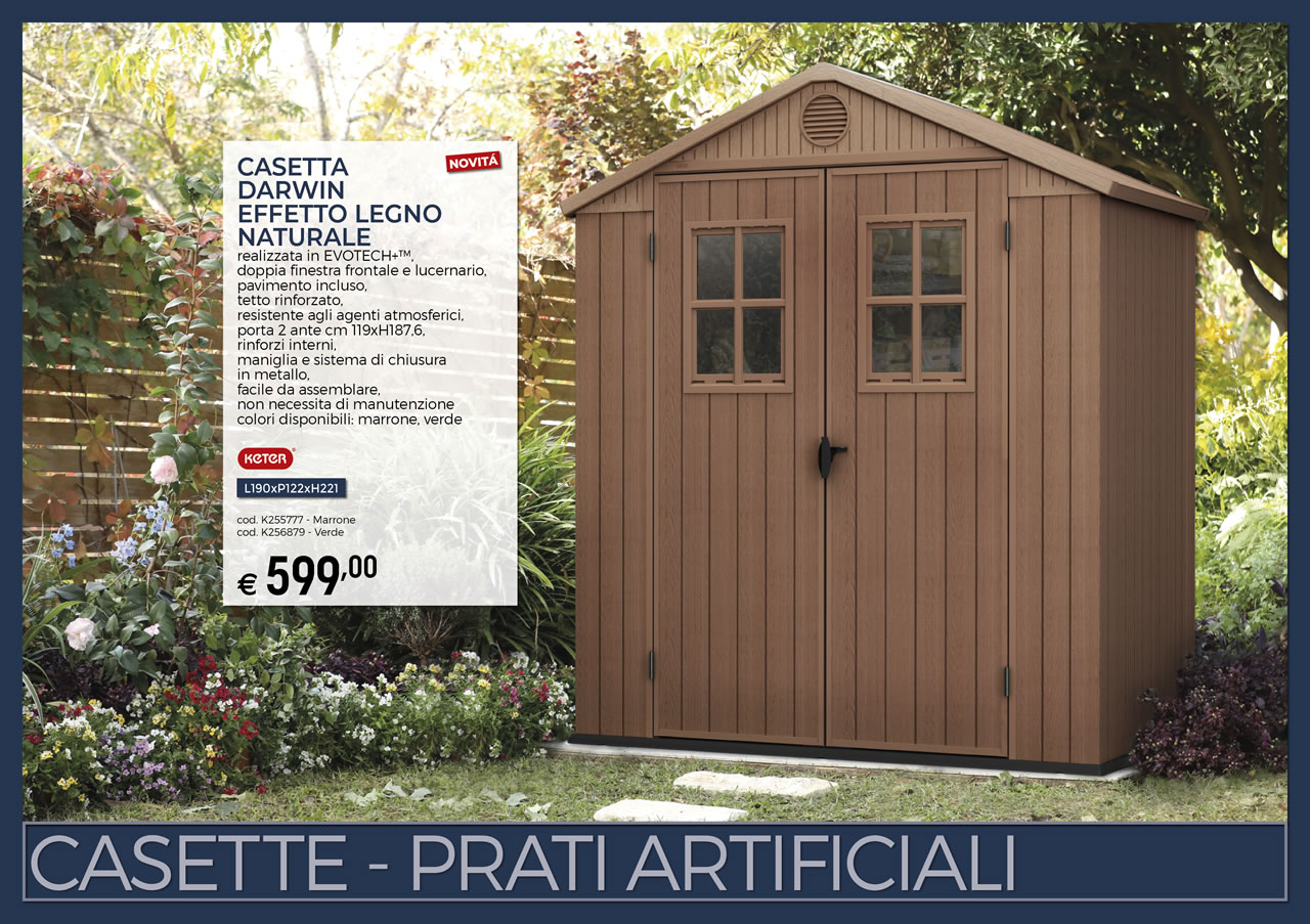 Brico OK - Catalogo Primavera/Estate 2024 - Casette - Prati artificiali